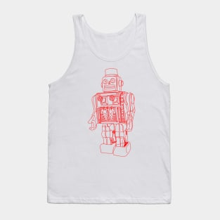 Red Robot Tank Top